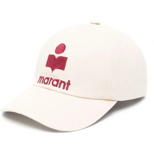Embroidered Cotton Cap with Curved Brim , male, Sizes: 59 CM - Isabel marant - Modalova