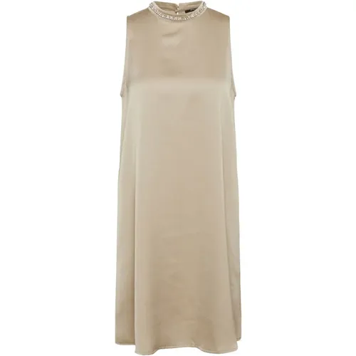 Elegantes A-Linie Kleid mit Similisten , Damen, Größe: M - Bruuns Bazaar - Modalova