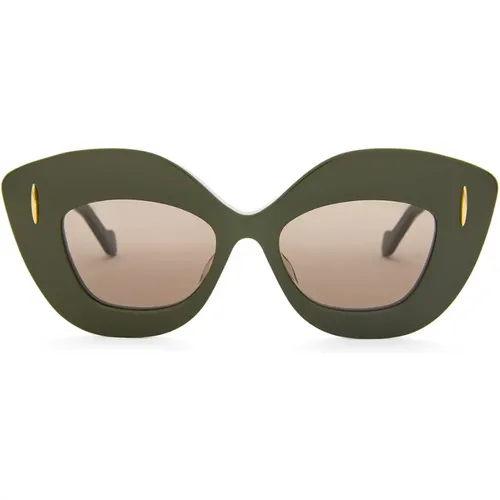 Retro Screen Sunglasses Brown Cat-Eye , female, Sizes: 48 MM - Loewe - Modalova
