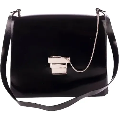 Leather Crossbody Bag with T-Shape Zipper Closure , female, Sizes: ONE SIZE - Gucci Vintage - Modalova