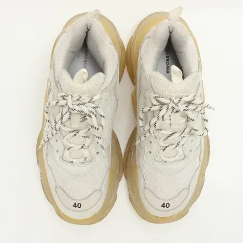 Pre-owned Leather sneakers , female, Sizes: 7 UK - Balenciaga Vintage - Modalova