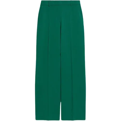 Wide Leg Wool Stretch Pants , female, Sizes: 3XS, 2XS, M, XS - Max Mara Weekend - Modalova