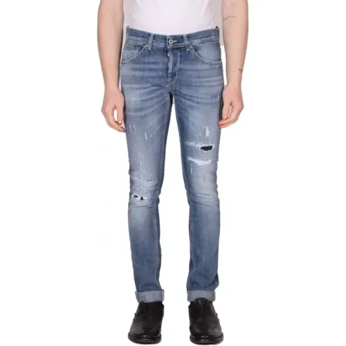 Straight Jeans , male, Sizes: W34 - Dondup - Modalova