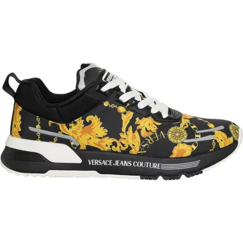 Abstract Multicolour Lace-Up Sneakers , male, Sizes: 10 UK, 7 UK, 8 UK, 9 UK - Versace Jeans Couture - Modalova