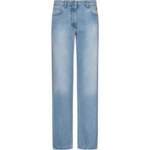 Cotton Denim Jeans with Trim , female, Sizes: M, S, 2XS - Msgm - Modalova