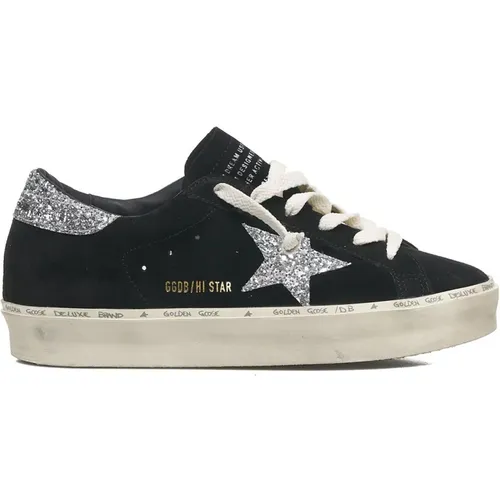 Schwarze Hi Star Sneakers Stilvoll , Damen, Größe: 39 EU - Golden Goose - Modalova