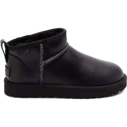 Klassische Ultra Mini Leder Regenerieren Stiefel , Damen, Größe: 36 EU - Ugg - Modalova