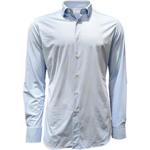 Modernized French Collar Mens Shirt , male, Sizes: M - Xacus - Modalova