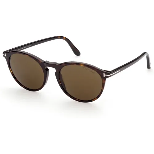 Aurele Sonnenbrille in Roviex und Gold , Herren, Größe: 52 MM - Tom Ford - Modalova