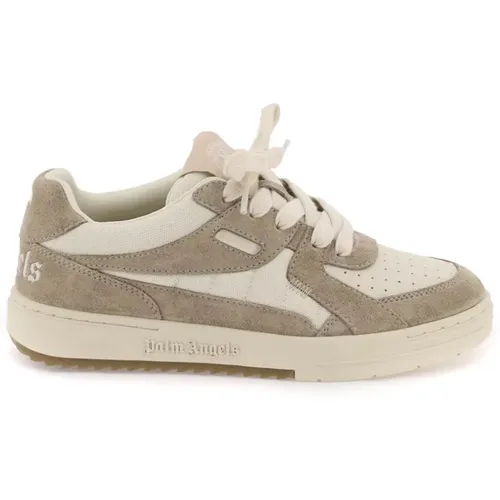 Canvas and Suede University Sneakers , female, Sizes: 3 UK - Palm Angels - Modalova