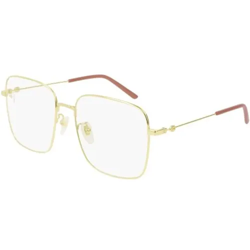 Stunning Gg0445O Transparent Gold Glasses , unisex, Sizes: 56 MM - Gucci - Modalova