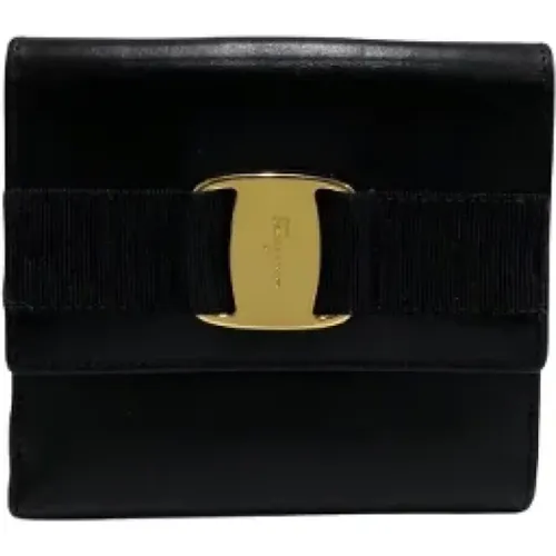 Pre-owned Leather wallets , female, Sizes: ONE SIZE - Salvatore Ferragamo Pre-owned - Modalova