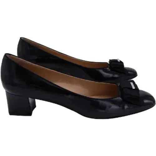 Pre-owned Leather heels , female, Sizes: 9 UK - Salvatore Ferragamo Pre-owned - Modalova