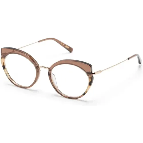 Braun/Havanna Optische Brille , Damen, Größe: 49 MM - Kaleos - Modalova
