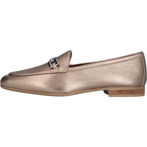 Bronze Metallic Loafer Dalcy , Damen, Größe: 36 EU - Unisa - Modalova