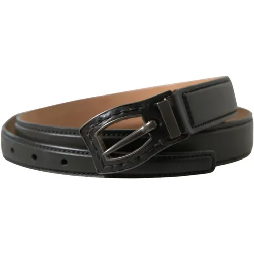 Exquisite Italian Leather Belt with Metal Buckle , male, Sizes: 90 CM - Ermanno Scervino - Modalova