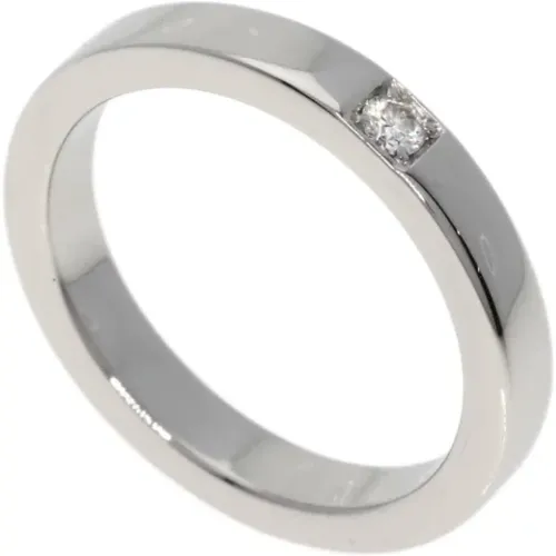 Pre-owned Platinum rings , female, Sizes: ONE SIZE - Bvlgari Vintage - Modalova