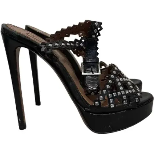 Pre-owned Leather heels , female, Sizes: 4 UK - Alaïa Pre-owned - Modalova