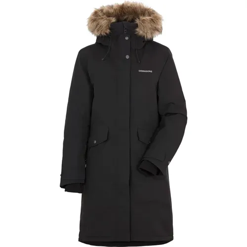 Classic padded parka with removable fur , female, Sizes: 4XL - Didriksons - Modalova