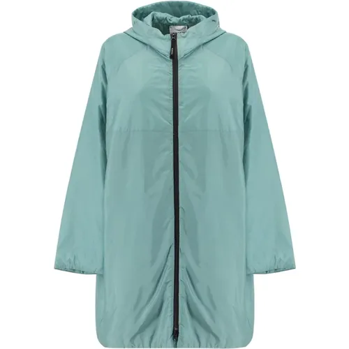 Midnight Voile Crępe Jersey Parka , Damen, Größe: L - Aspesi - Modalova