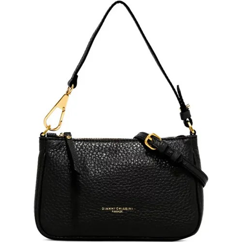 Stylish Brooke Leather Bag with Zip , female, Sizes: ONE SIZE - Gianni Chiarini - Modalova