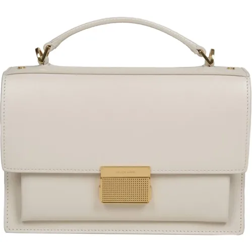 Butter Leather Handbag with Flap Closure , female, Sizes: ONE SIZE - Golden Goose - Modalova