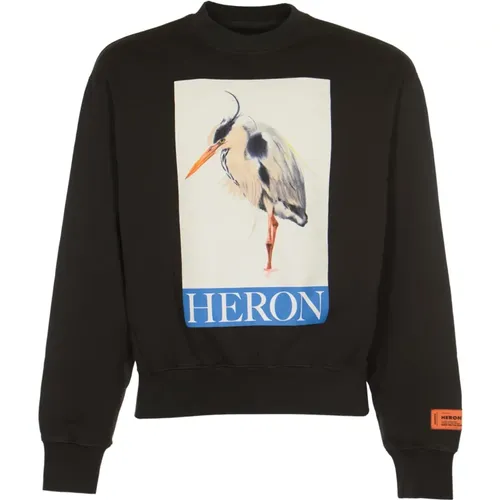 Schwarze Vogel Gemalte Sweaters - Heron Preston - Modalova