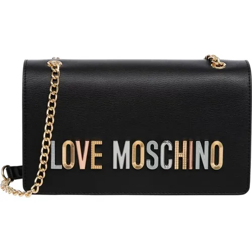 Stylish Shoulder Bag with Magnet Closure , female, Sizes: ONE SIZE - Love Moschino - Modalova