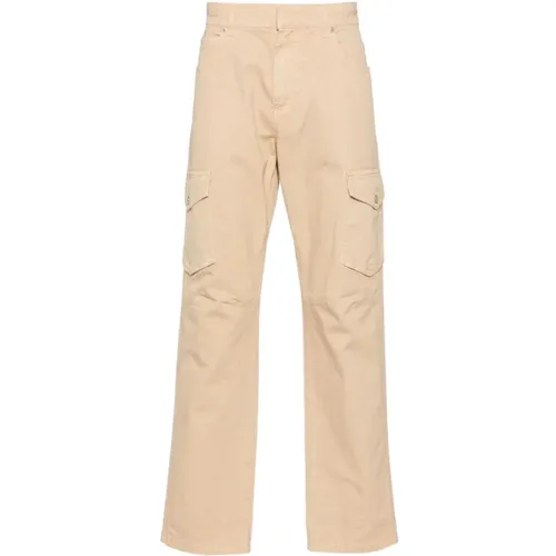 Textured Cotton Trousers with Flap Pockets , male, Sizes: W31, W32, W33, W30 - Balmain - Modalova