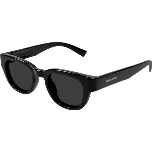 Klassische Unisex Sonnenbrille SL 675,Klassische Schwarze Sonnenbrille SL 675 - Saint Laurent - Modalova