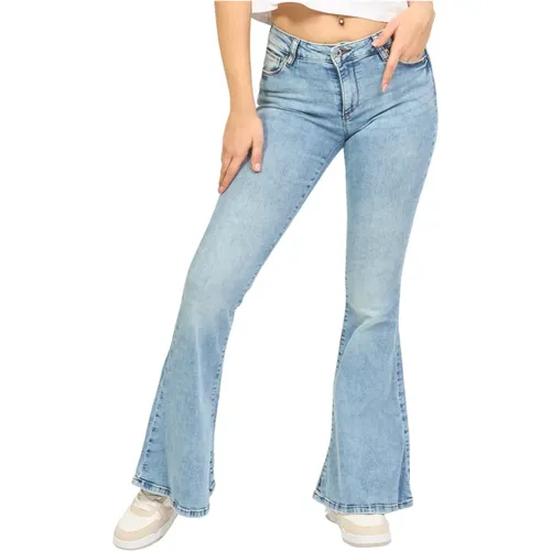 Hellblaue Skinny Palazzo Jeans , Damen, Größe: W31 - Fracomina - Modalova