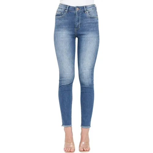 Skinny Fit Medium Denim Jeans , Damen, Größe: L - Only - Modalova
