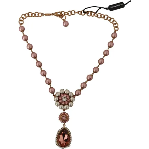 Elegante Gold Perlenkette - Dolce & Gabbana - Modalova