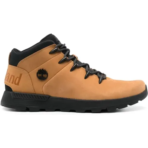 Braune Sneakers Mandelzehen Logo , Herren, Größe: 40 1/2 EU - Timberland - Modalova