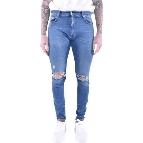 Shadow Destroyer Skinny Jeans , male, Sizes: W30, W33 - Represent - Modalova