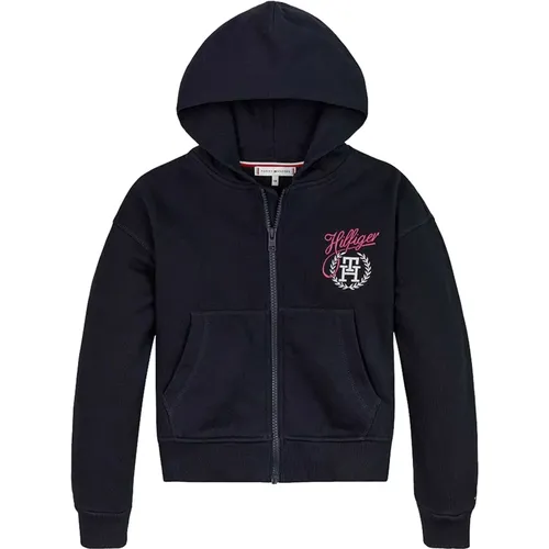 Bestickter Full Zip Hoodie - Tommy Hilfiger - Modalova