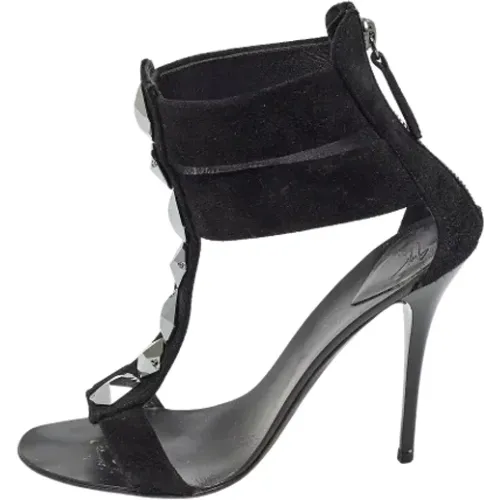 Pre-owned Suede sandals , female, Sizes: 4 1/2 UK - Giuseppe Zanotti Pre-owned - Modalova