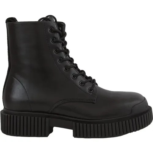 Schwarze Herren Stiefeletten , Damen, Größe: 36 EU - Armani Exchange - Modalova