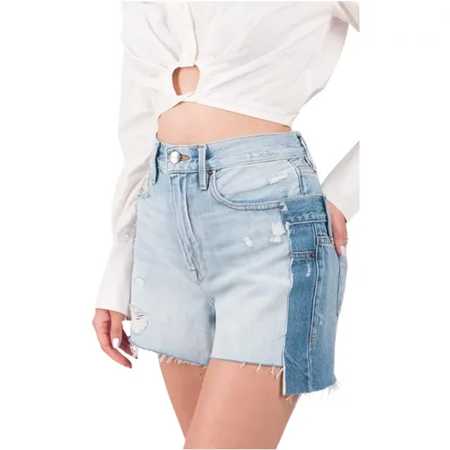 Geschichtete Shorts. , Damen, Größe: W25 - Frame - Modalova