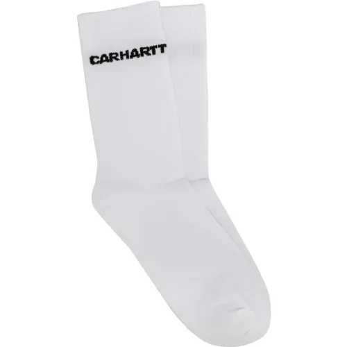 Ribbed Cotton Socks , male, Sizes: ONE SIZE - Carhartt WIP - Modalova