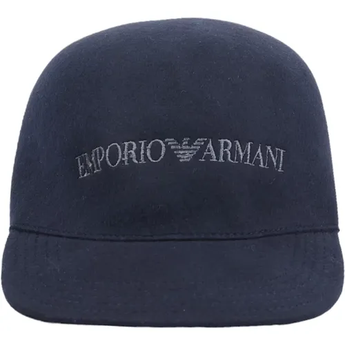 Wool Hat - Style/Model Name , male, Sizes: 59 CM - Emporio Armani - Modalova