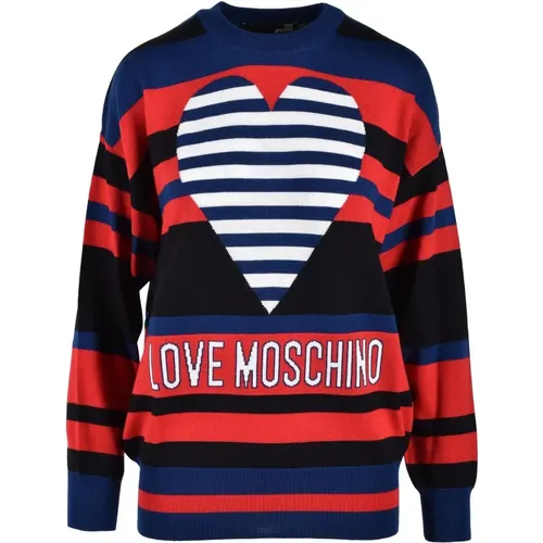 Bunte Damenpullover , Damen, Größe: M - Love Moschino - Modalova