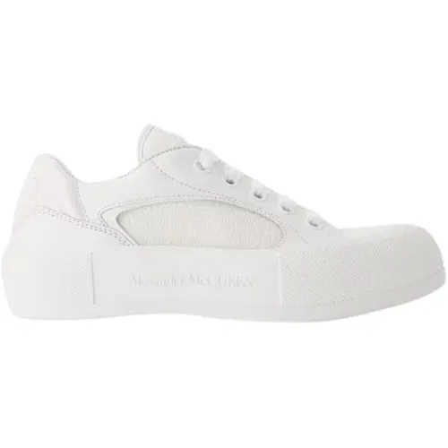 Leather sneakers , female, Sizes: 2 UK - alexander mcqueen - Modalova