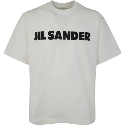 T-Shirt mit bedrucktem Logo , Herren, Größe: L - Jil Sander - Modalova