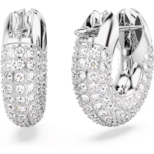 Modern Hoop Earrings Dextera Collection , female, Sizes: ONE SIZE - Swarovski - Modalova