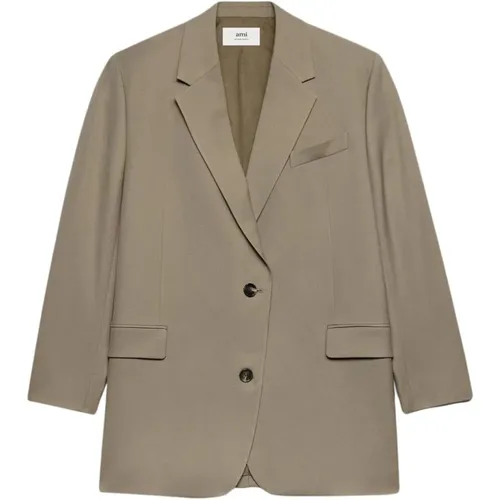 Oversized Two Buttons Jacket , female, Sizes: 4XL, 3XL - Ami Paris - Modalova