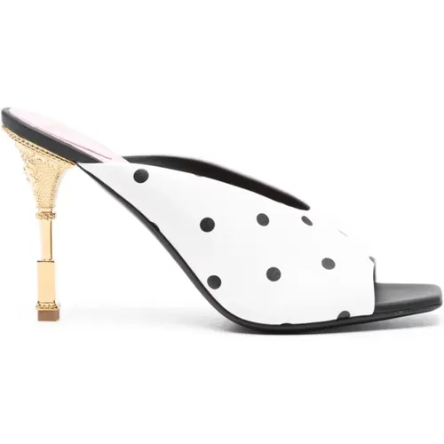 Polka Dot Mule Calf , female, Sizes: 2 UK, 5 UK - Balmain - Modalova