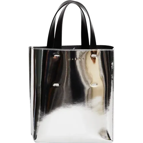 Women Bags Shopper Silver Ss23 , female, Sizes: ONE SIZE - Marni - Modalova
