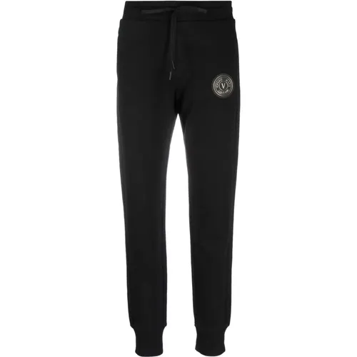 Schwarze Ss23 Damen Sweatpants , Damen, Größe: L - Versace Jeans Couture - Modalova