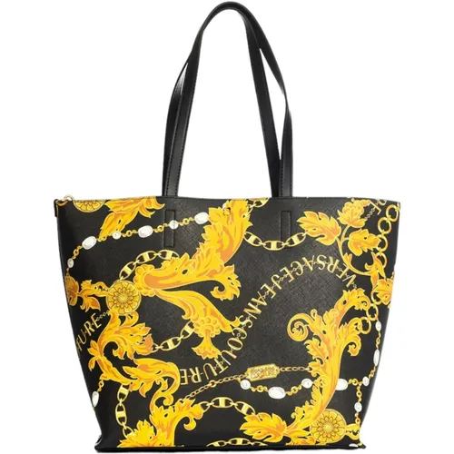 Baroque Print Double Face Shopping Bag , female, Sizes: ONE SIZE - Versace Jeans Couture - Modalova